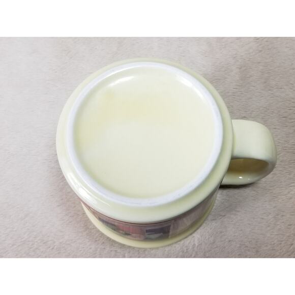 Susan Zulauf Soup Coffee Mug 3 1/4" Christmas Holiday Ceramic Yellow 14oz - Picture 12 of 15